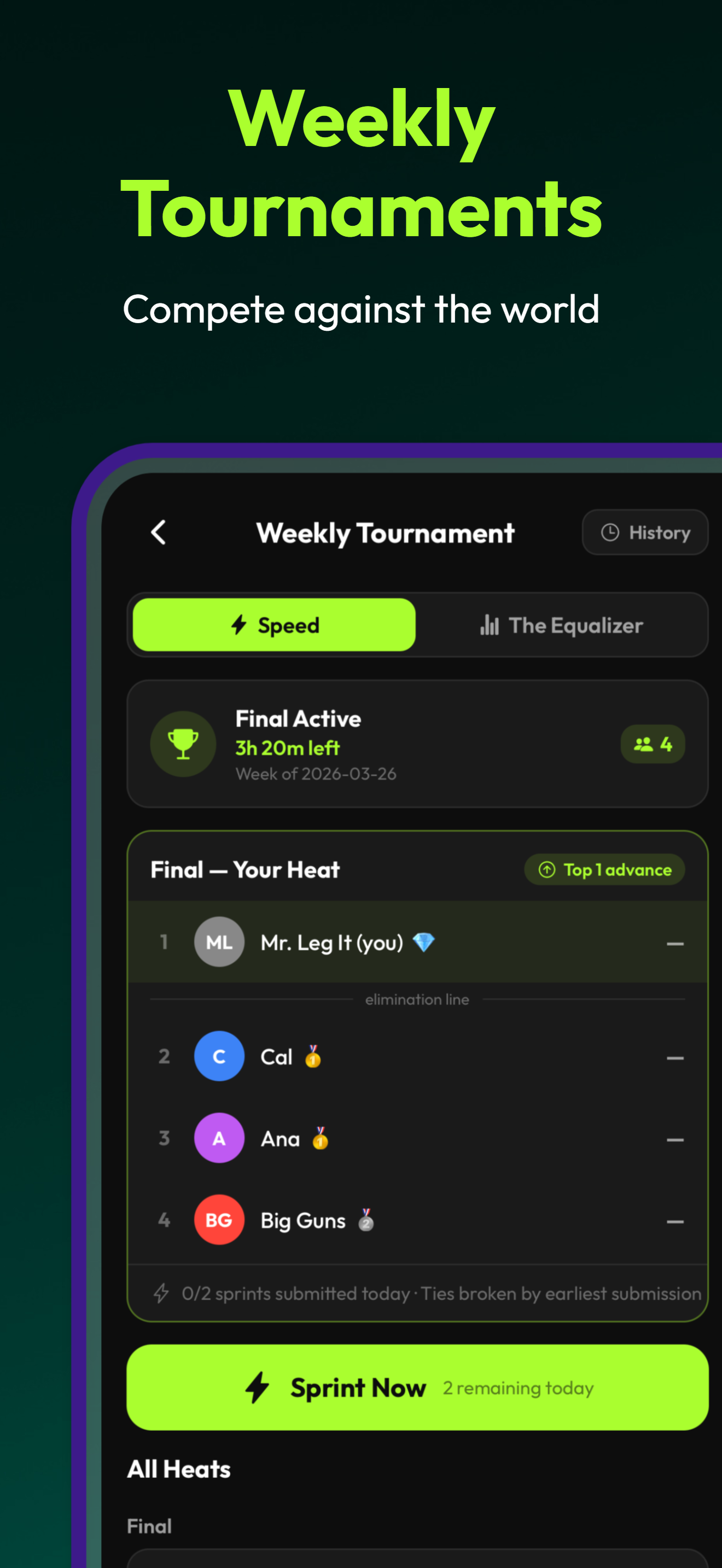 Weekly Tournaments