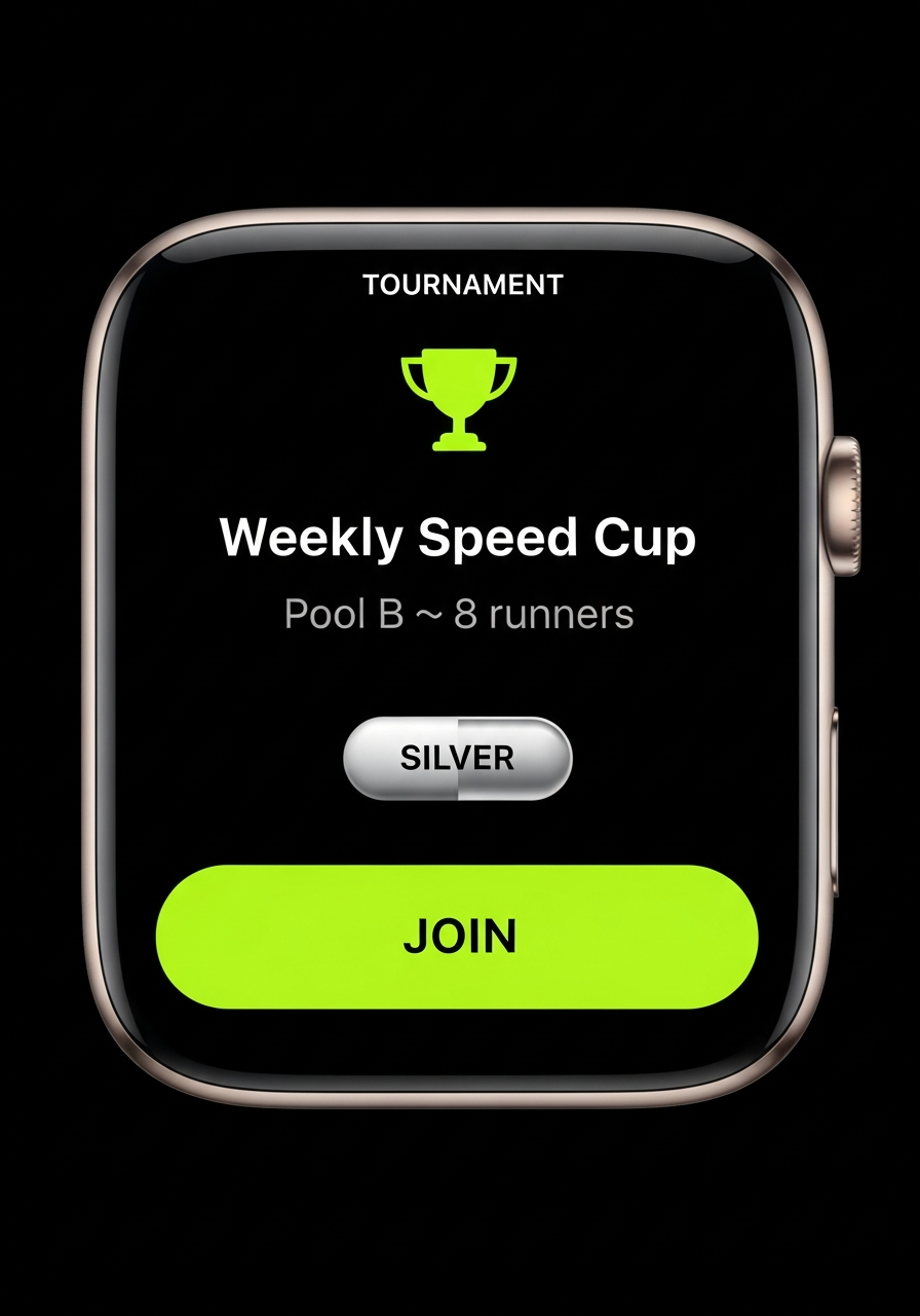 Leg It! Watch — Tournament Join Card